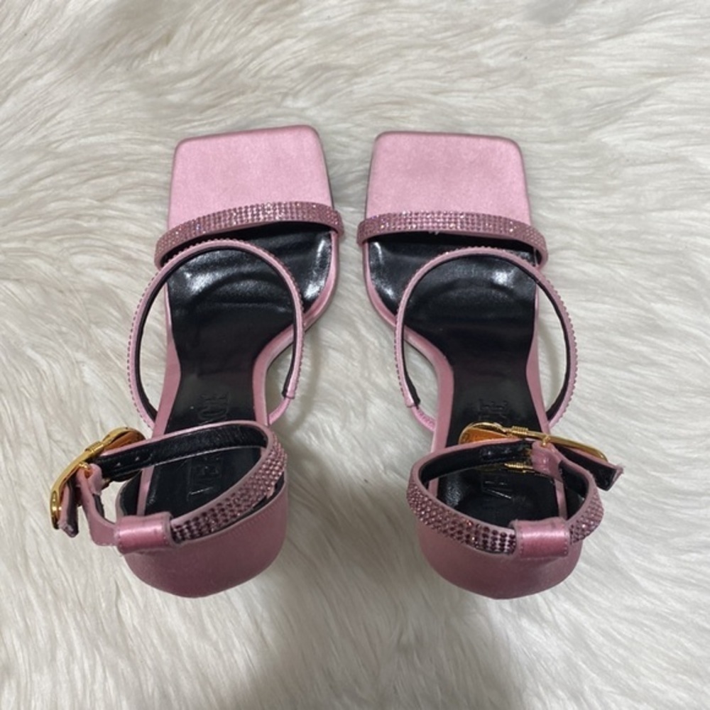 Versace Crystal Embellished ankle strap‎ sandal size 35EU - Picture 7 of 17